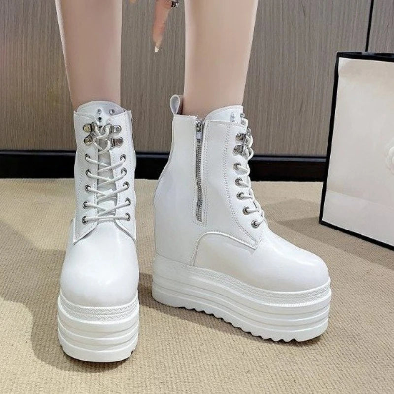 Women Punk Platform Wedge Gothic Boots