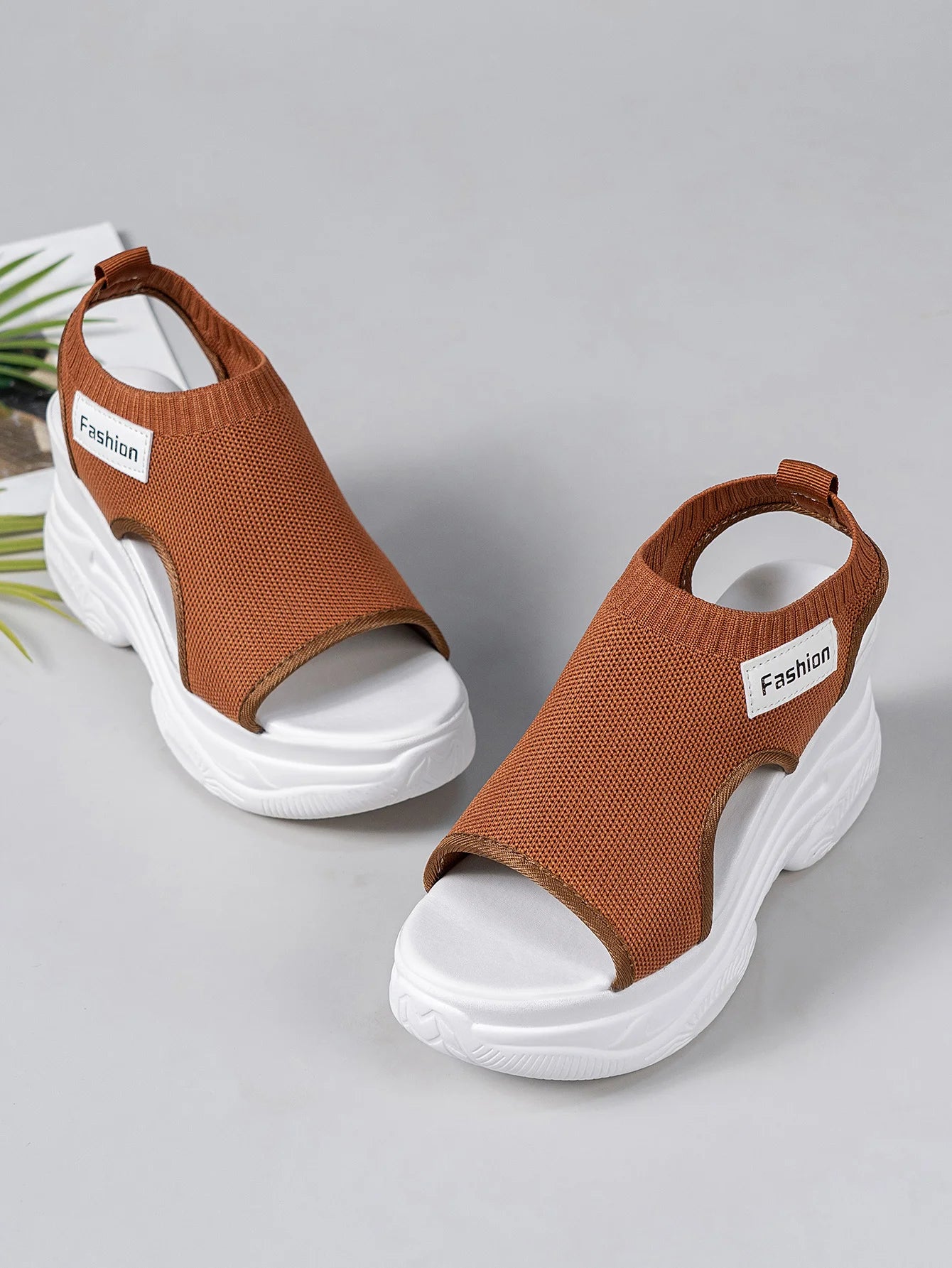 Women Memory Foam Wedge Slide Slippers