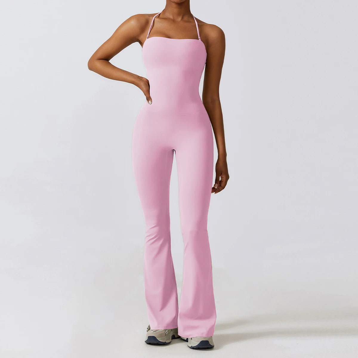 Women Sleeveless Yoga Jumpsuit Fitness Sports Bodysuit