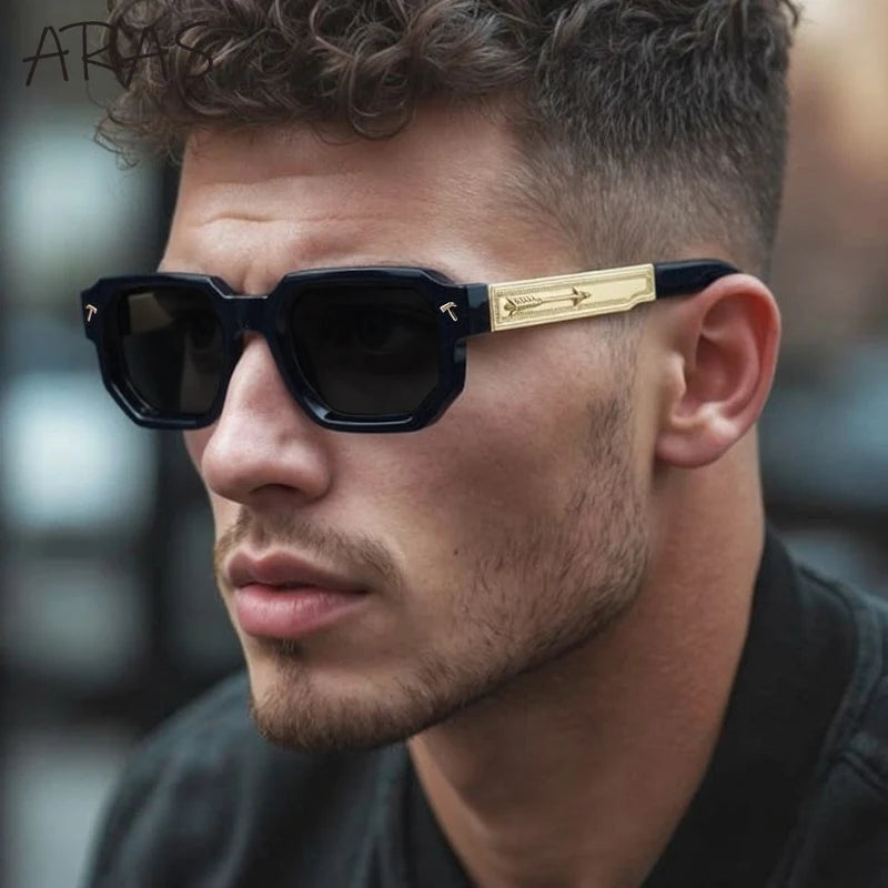 Men Polarized Square Vintage UV400 Driving Sunglasses
