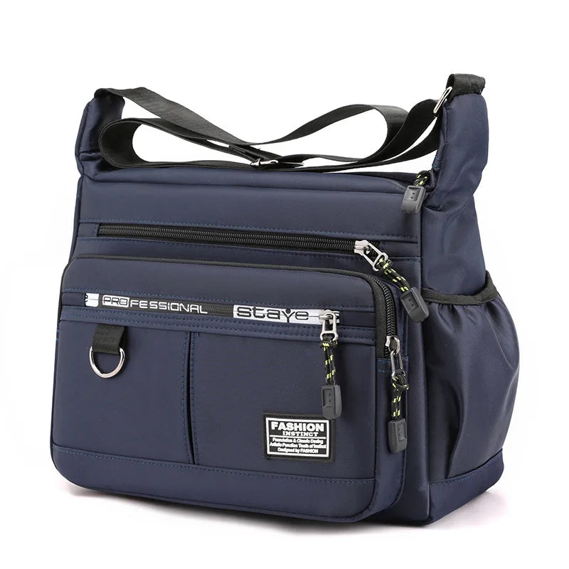 Large Capacity Oxford Multi Layer Crossbody Shoulder Bag for Men
