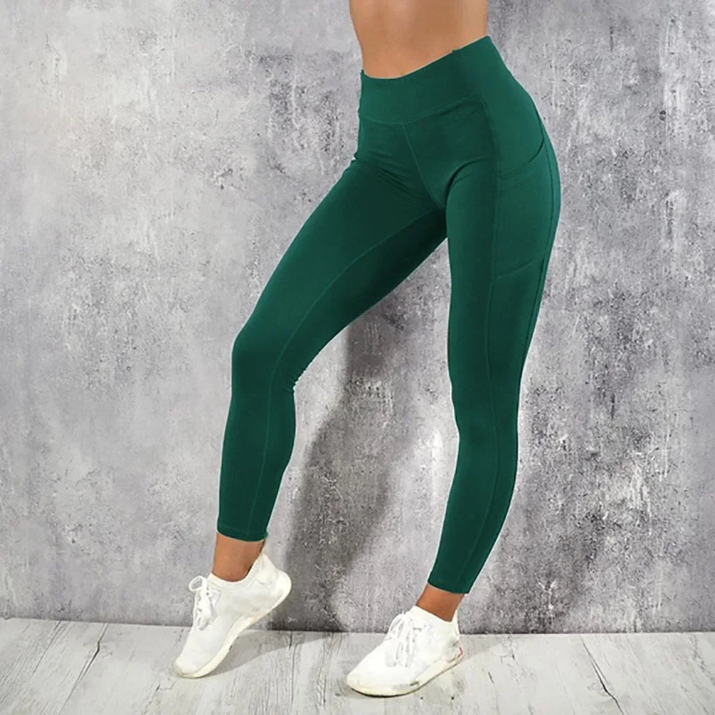 High Waist Shapewear Leggings with Pockets for Women