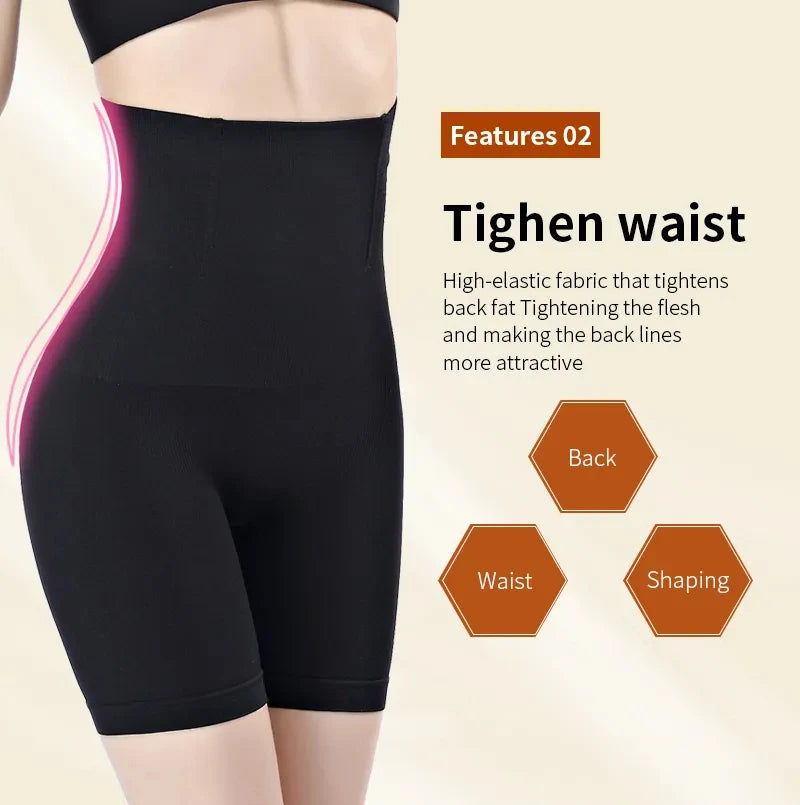 High Waist Tummy Control Seamless Boyshort Shapewear for Women