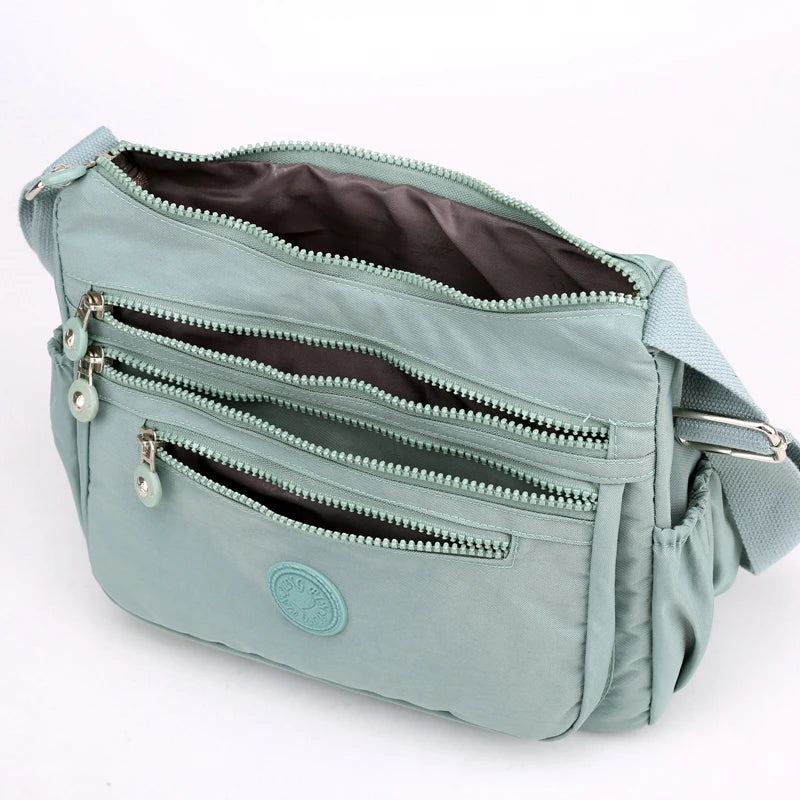 Waterproof Nylon Crossbody Messenger Shoulder Bag for Women
