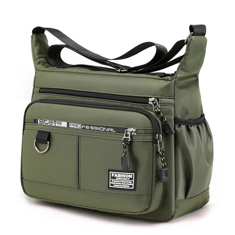 Large Capacity Oxford Multi Layer Crossbody Shoulder Bag for Men
