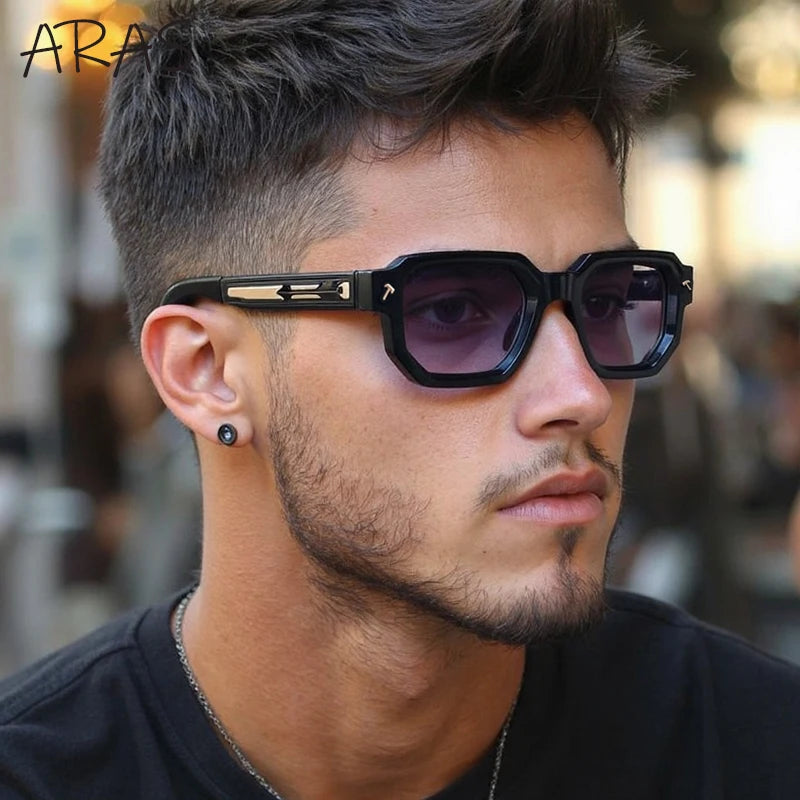 Men Polarized Square Vintage UV400 Driving Sunglasses