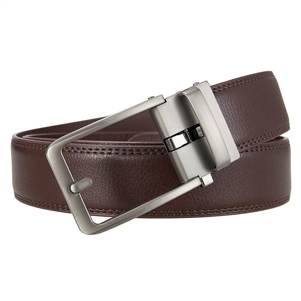 Men Luxury Brand Designer Fashion Automatic Buckle Click Belt