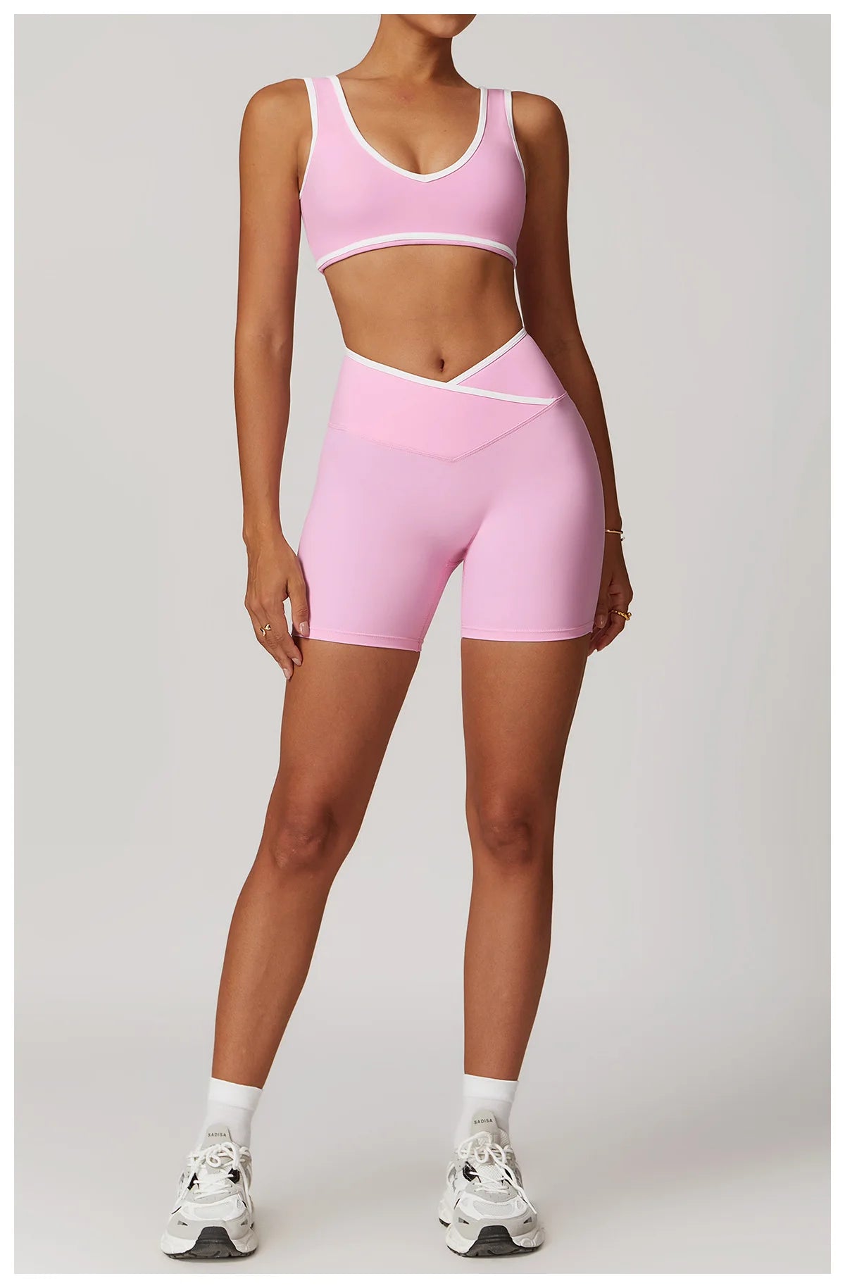 Women 2 Piece Yoga Set Sports Bra and Shorts Fitness Outfit