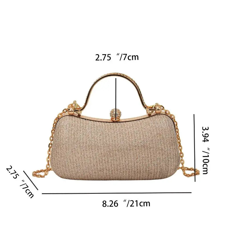 Chain Evening Shoulder Crossbody Bag for Women