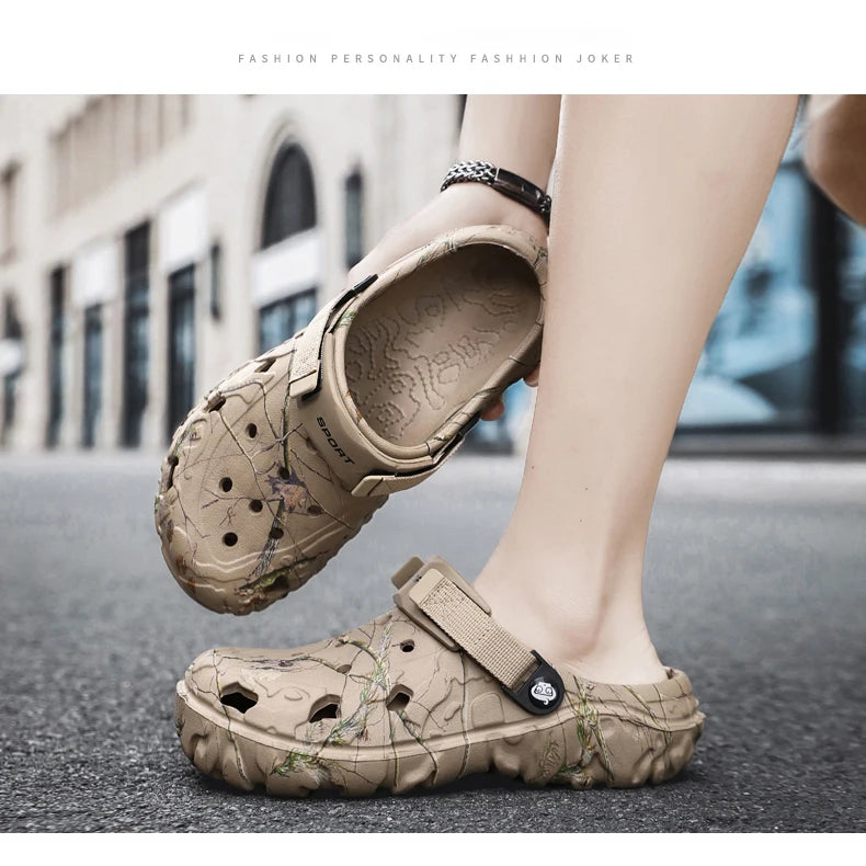 Mens Classic Outdoor Anti-Slip Garden Clog Sandals