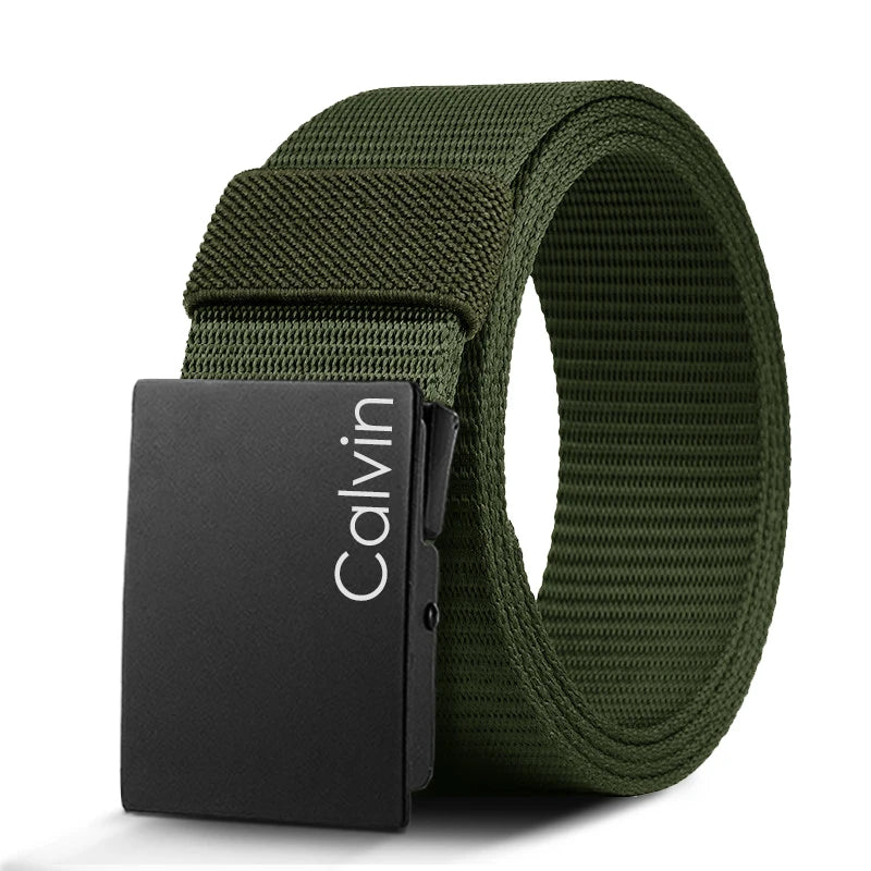Men Fashion Automatic Buckle Casual Belt