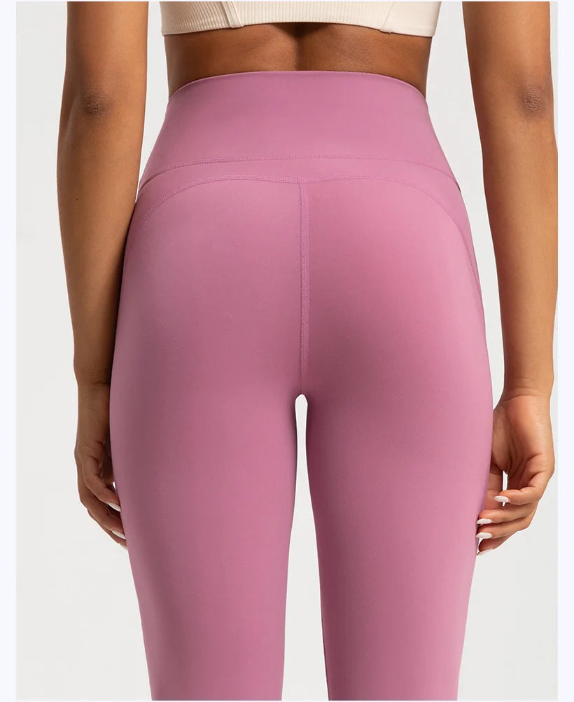 Women High Waist Wide Leg Yoga Pants Slim Fitness Leggings