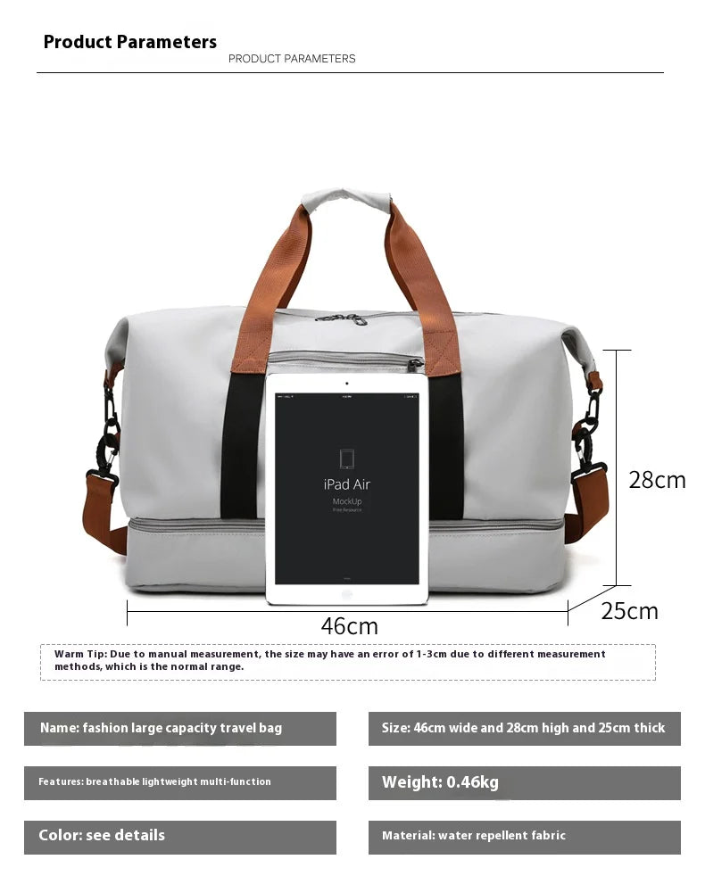 Large Capacity Waterproof Travel Duffel Bag for Men