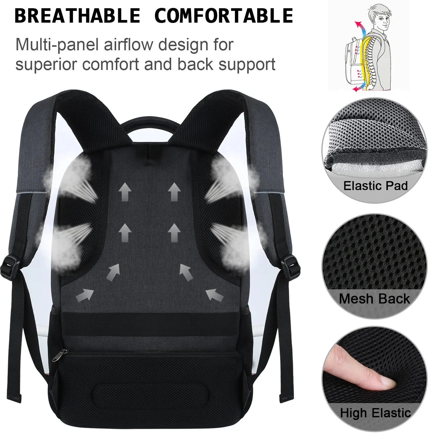Tactical Waterproof Laptop Crossbody Travel Bag for Men