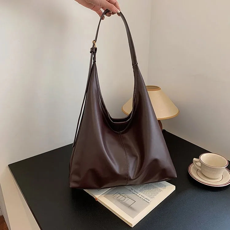 Retro Large Capacity Tote Shoulder Bag for Women