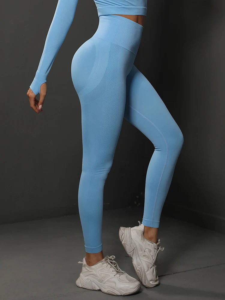 Women Seamless Butt Lifting High Waist Yoga Leggings Fitness Pants