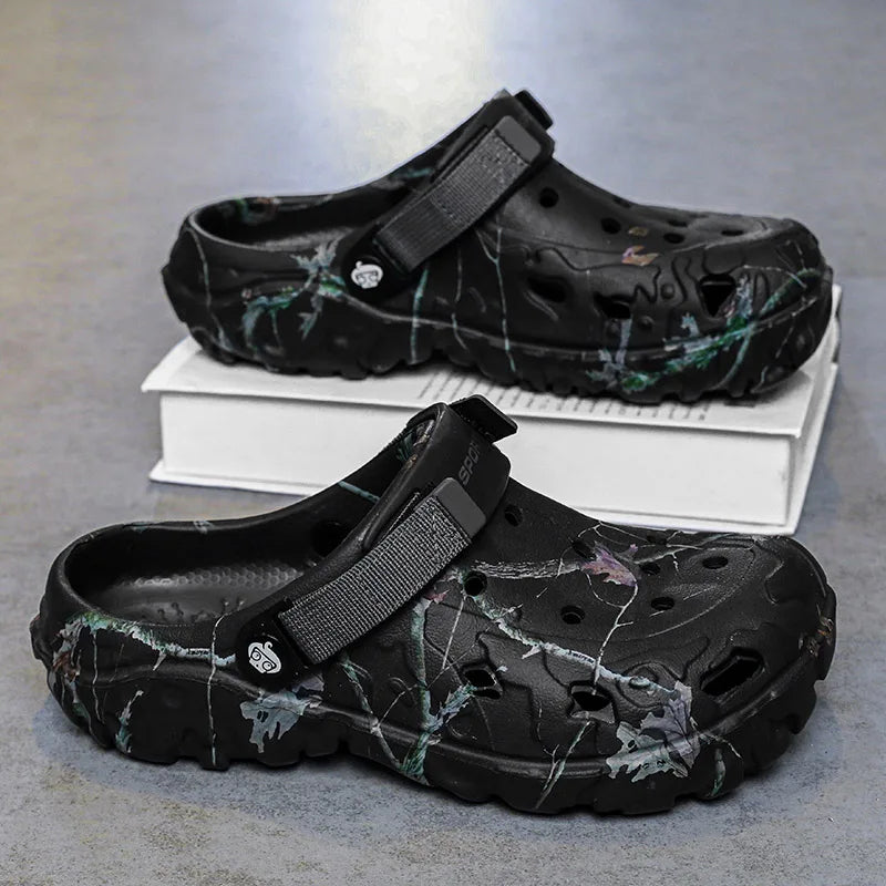 Mens Classic Outdoor Anti-Slip Garden Clog Sandals