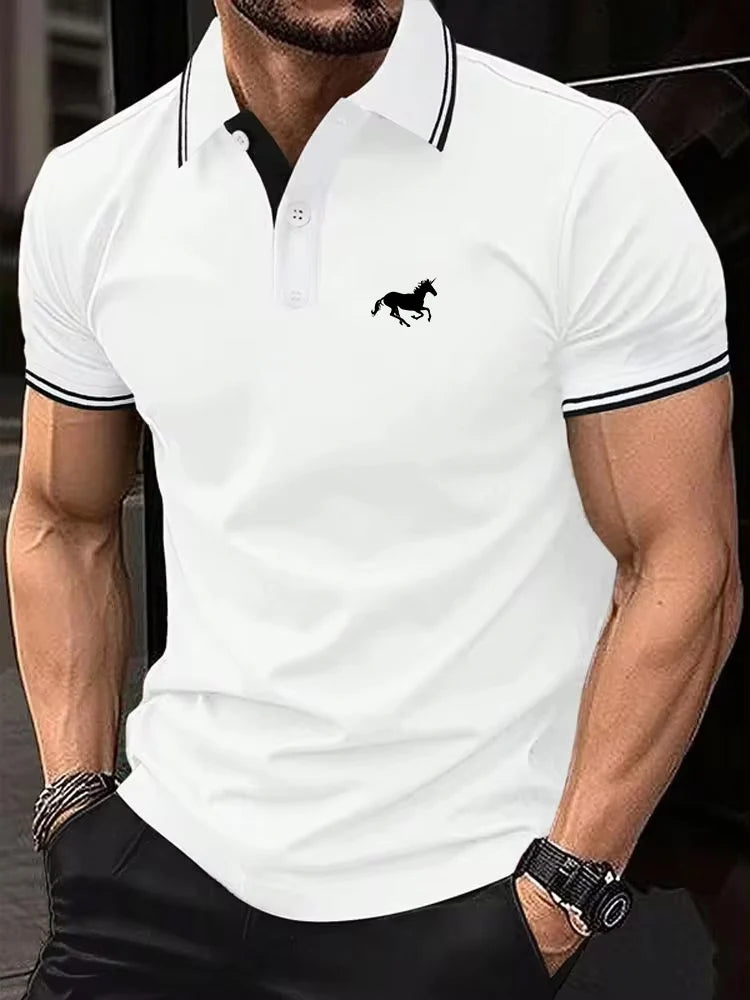 Men Classic Summer Polo T Shirt Casual Top