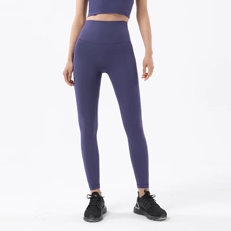High Waist Nylon Yoga Leggings for Women