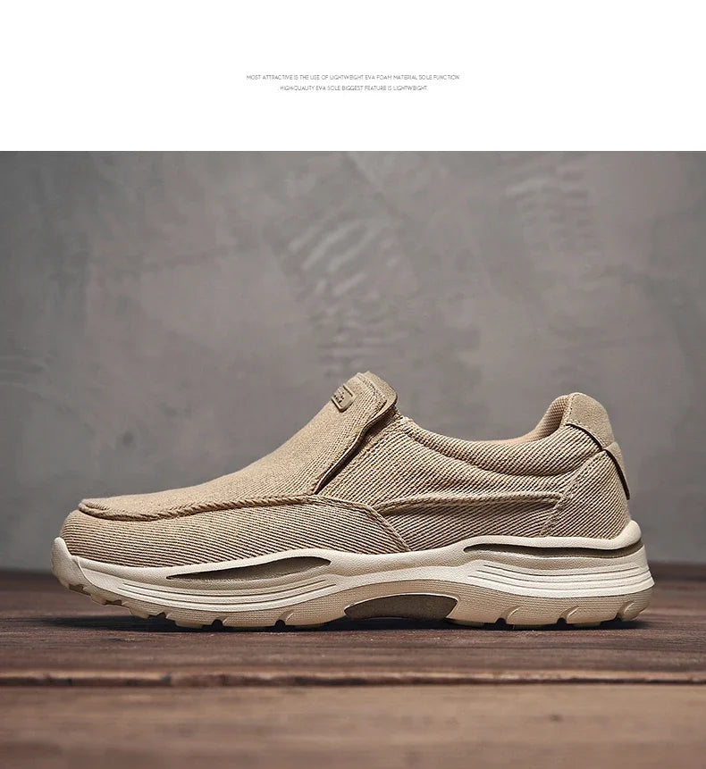 Men Lightweight Canvas Casual Sports Loafers