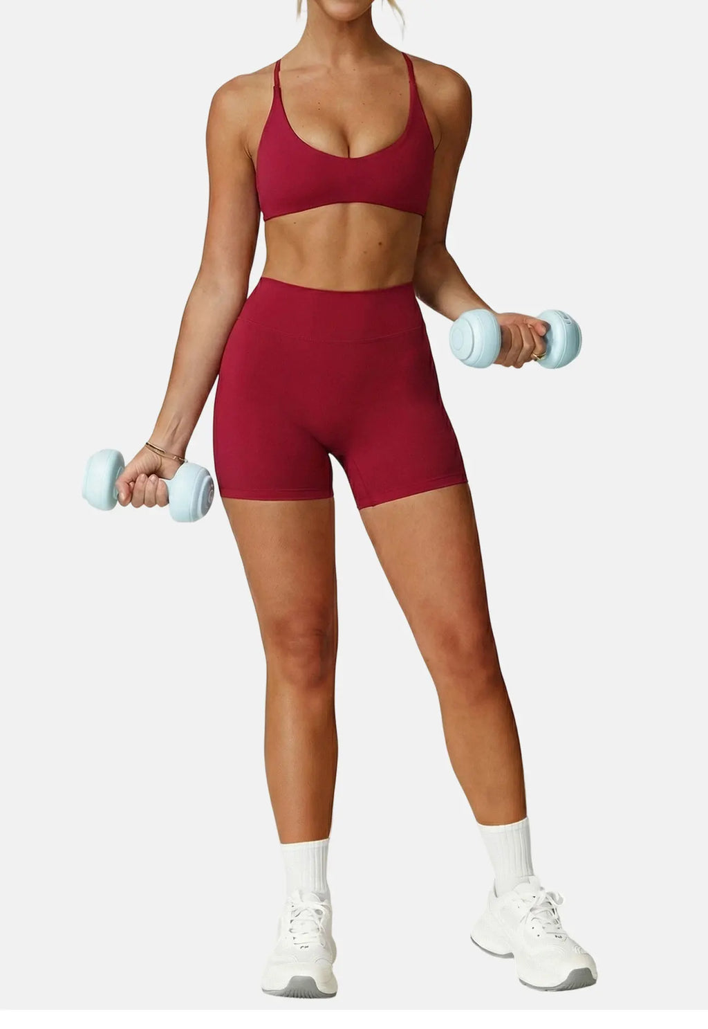 Women High Support Cross Back Push Up Sports Bra