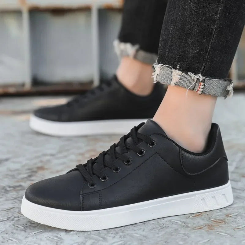 Men British Leather Casual Shoes Loafers
