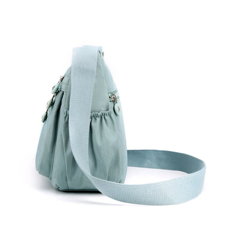 Waterproof Nylon Crossbody Messenger Shoulder Bag for Women
