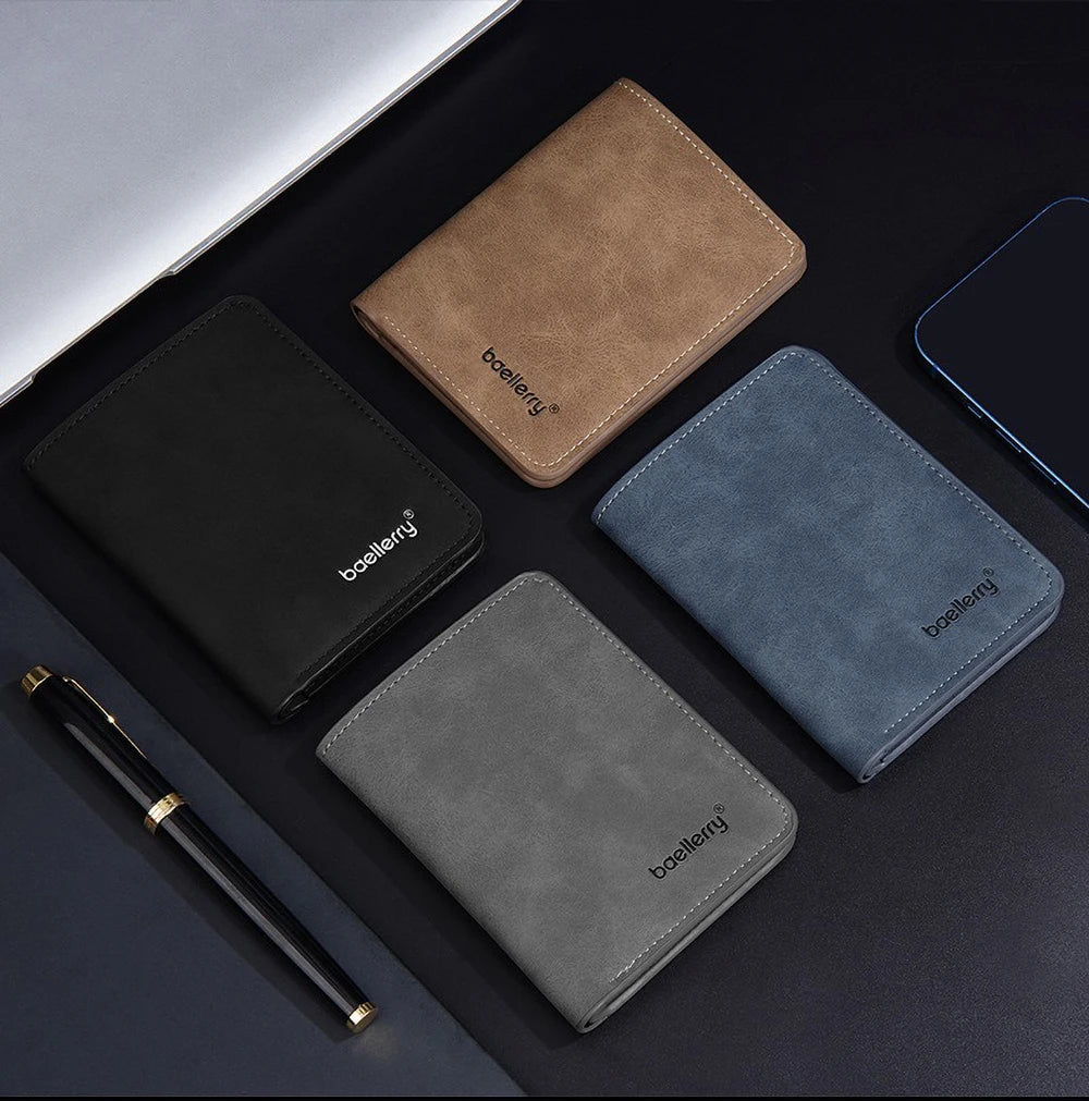 Baellerry PU Leather Minimalist Money Clip Wallet for Men