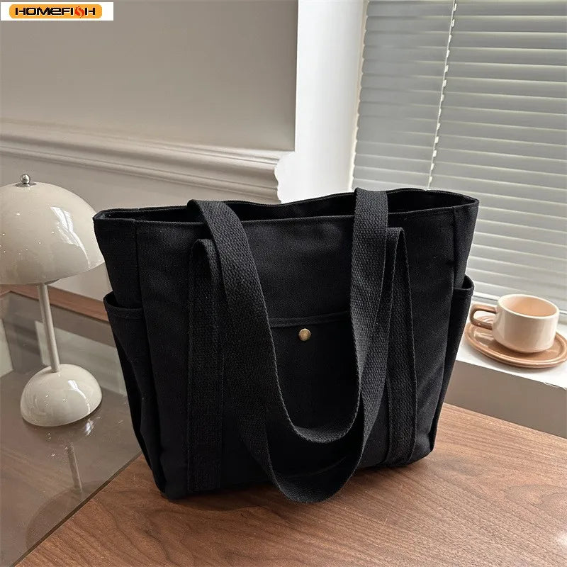 Canvas Tote Bag for Work and College for Women