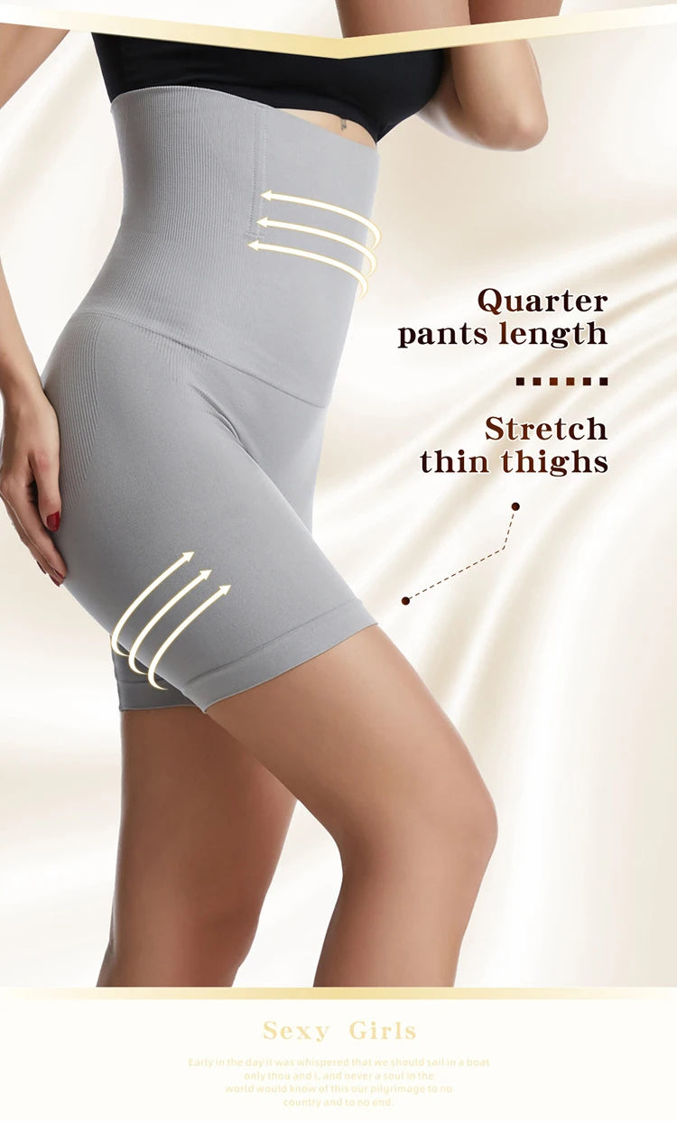 High Waist Tummy Control Mid Thigh Body Shaper Shorts for Women