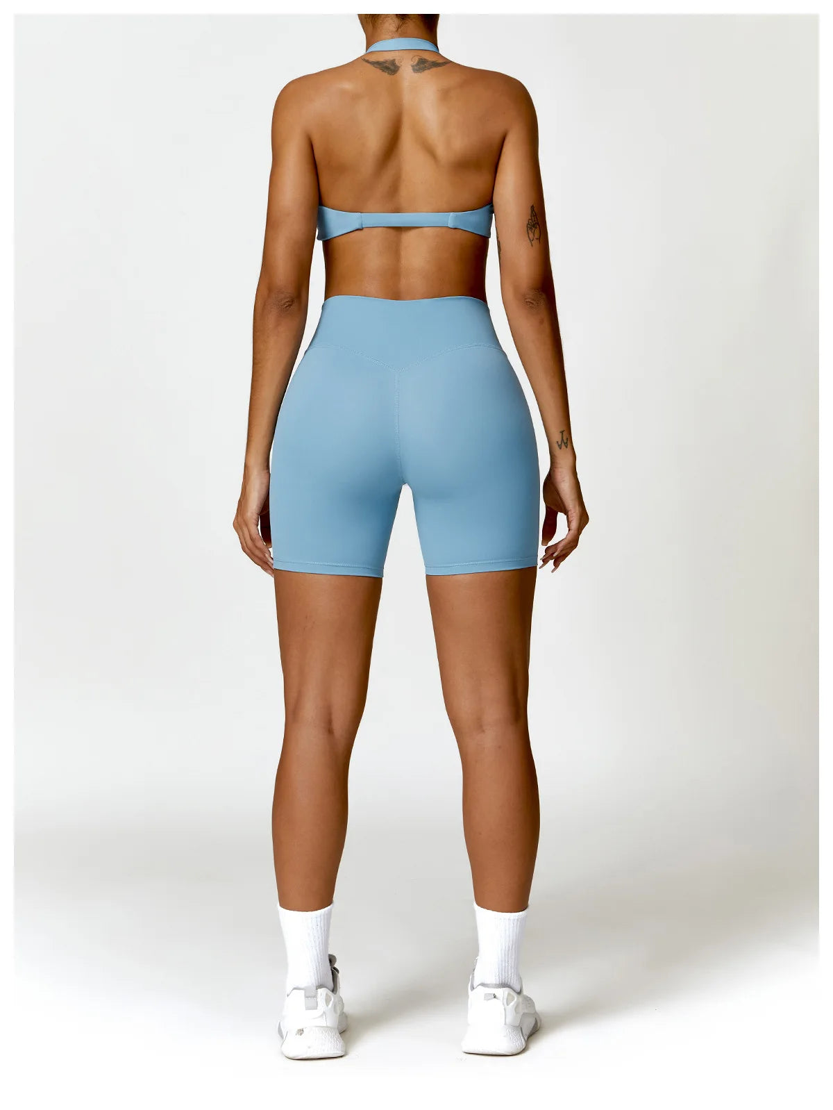 Women Seamless Yoga Set Push Up Sports Bra and High Waist Leggings