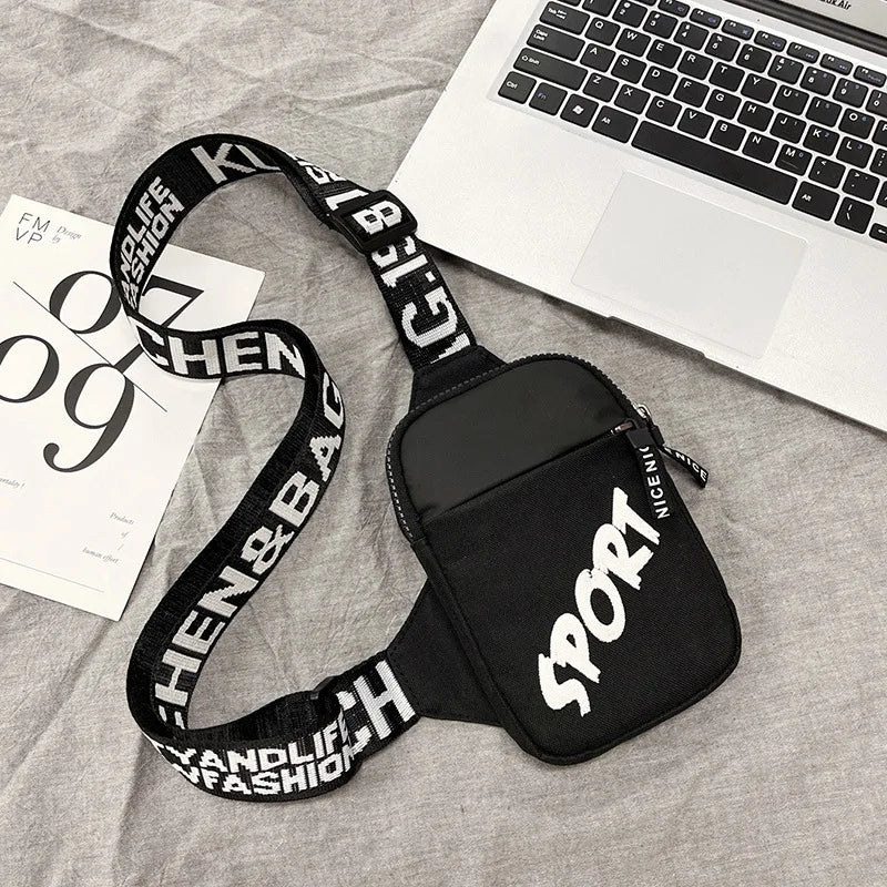 Waterproof Square Crossbody Shoulder Bag for Men
