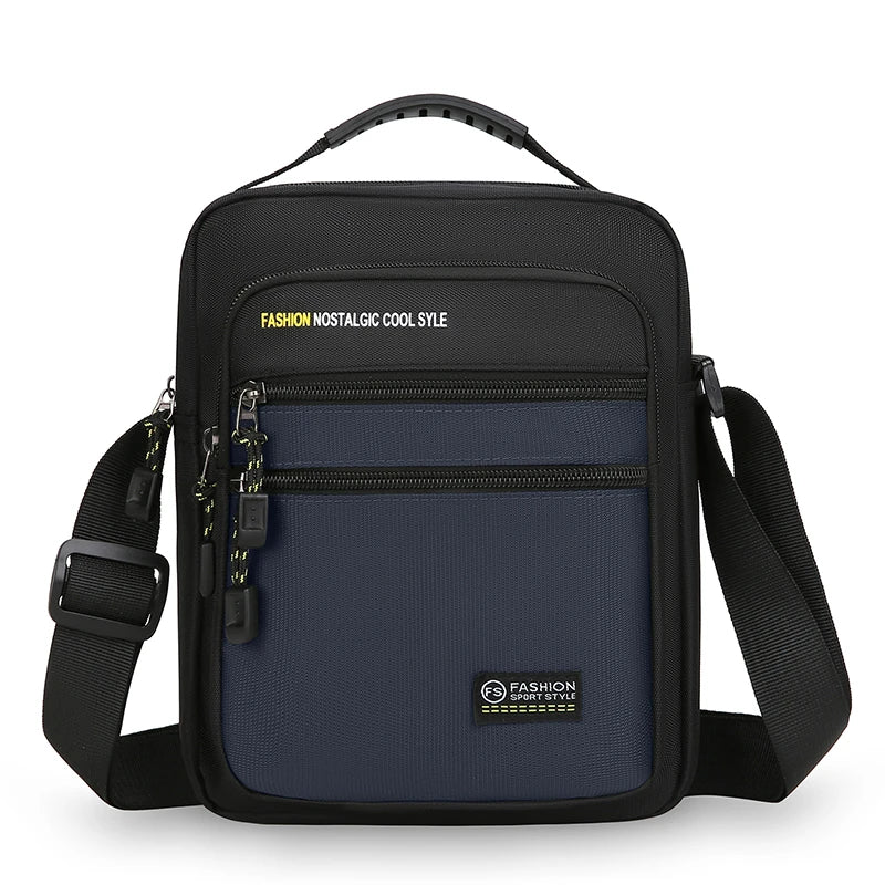 Large Capacity Multi Pocket Business Crossbody Bag for Men