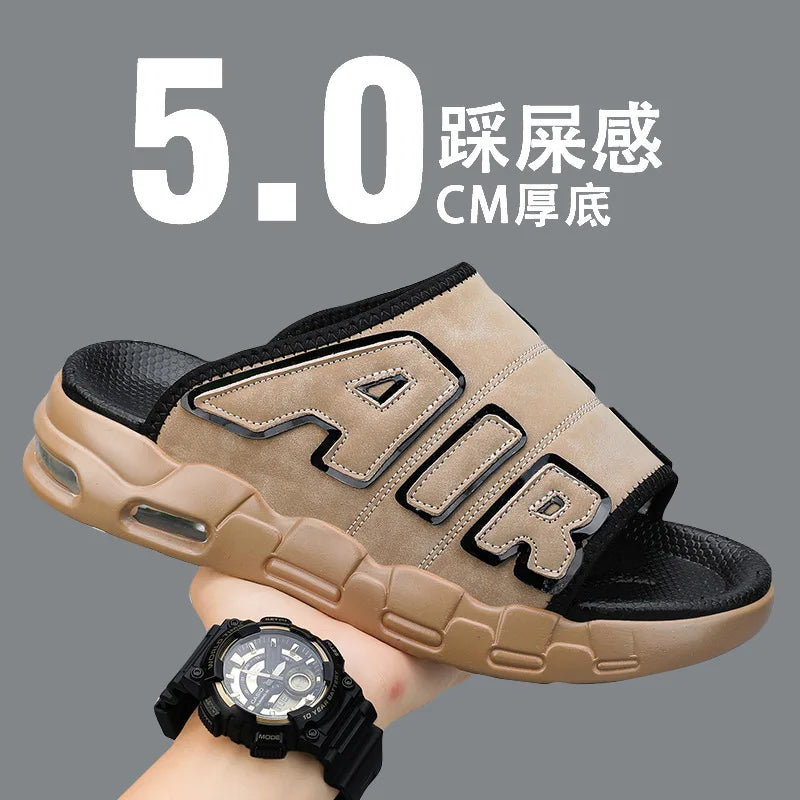 Men's Slippers 2025 Summer Breathable Slippers Large Fashion Platform Casual Shoes for Men New Light Sneakers Zapatos De Hombre