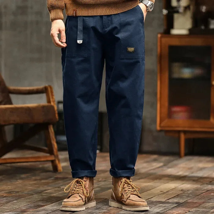 Loose Cargo Pants American Vintage Style