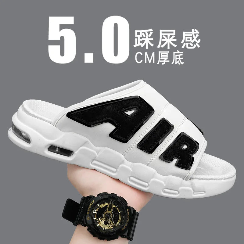 Men's Slippers 2025 Summer Breathable Slippers Large Fashion Platform Casual Shoes for Men New Light Sneakers Zapatos De Hombre