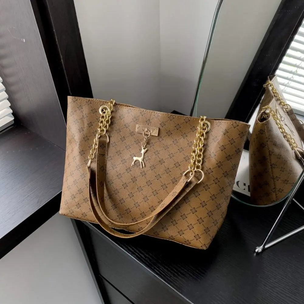 Luxury Printed Large Capacity Tote Shoulder Bag for Women
