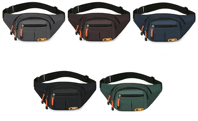 Large Capacity Wear Resistant Waist Bag for Men