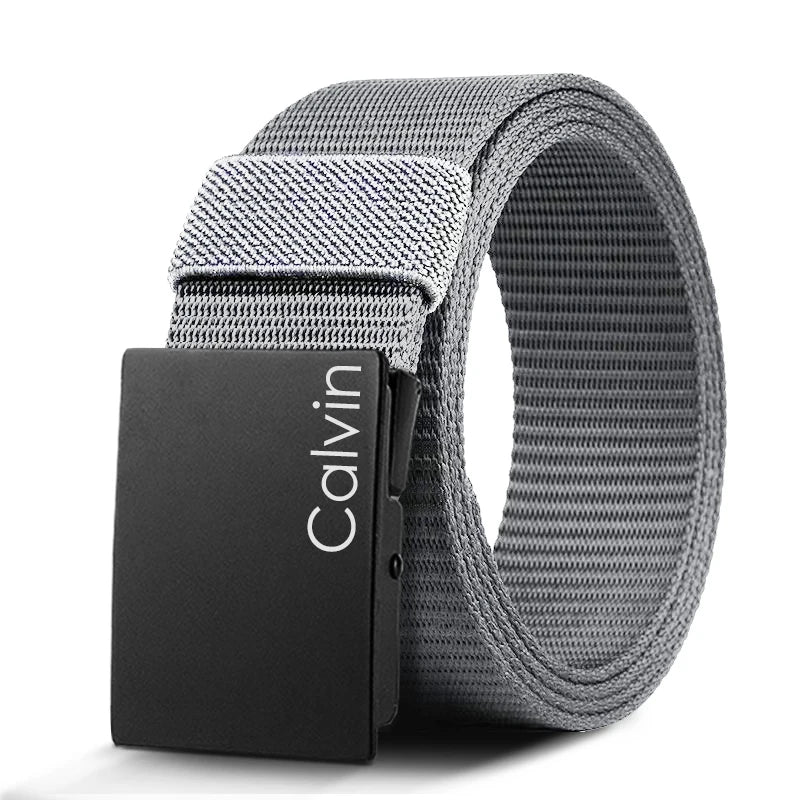Men Fashion Automatic Buckle Casual Belt