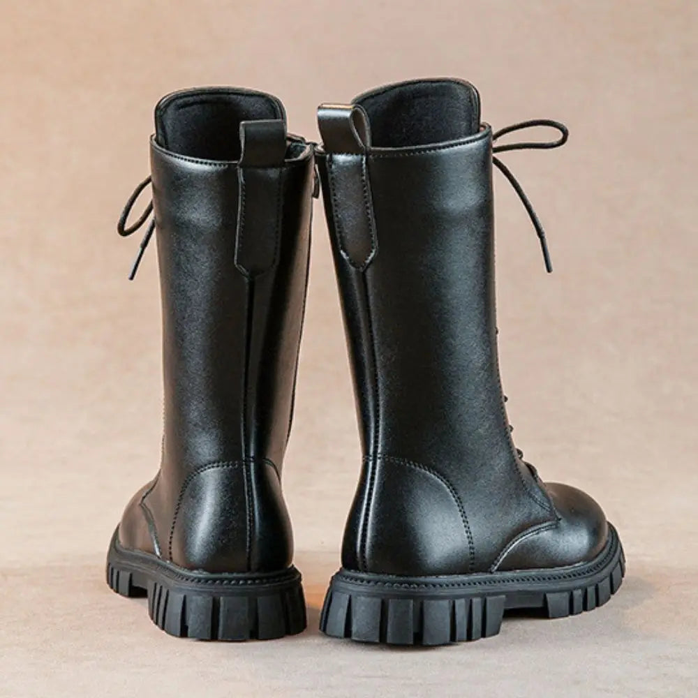 Girl Cosplay Long Leather Boots Costume Shoes