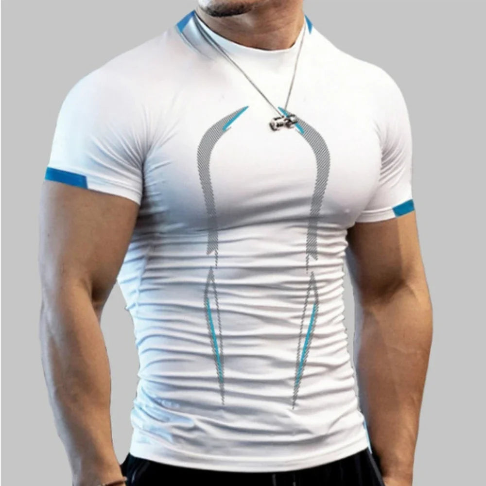 Men Summer Quick Dry Gym Running T Shirt