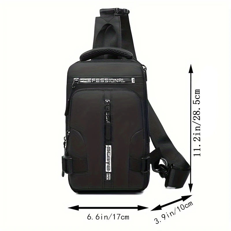 Large Capacity Riding Crossbody Backpack for Men