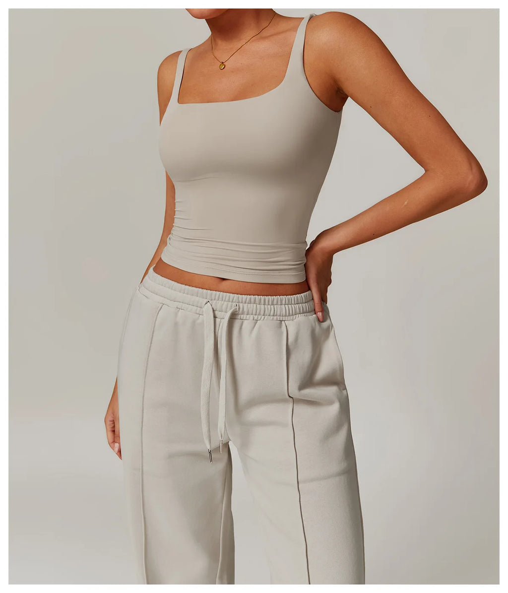 Women Quick Dry Yoga Tank Top U Back Fitness Vest