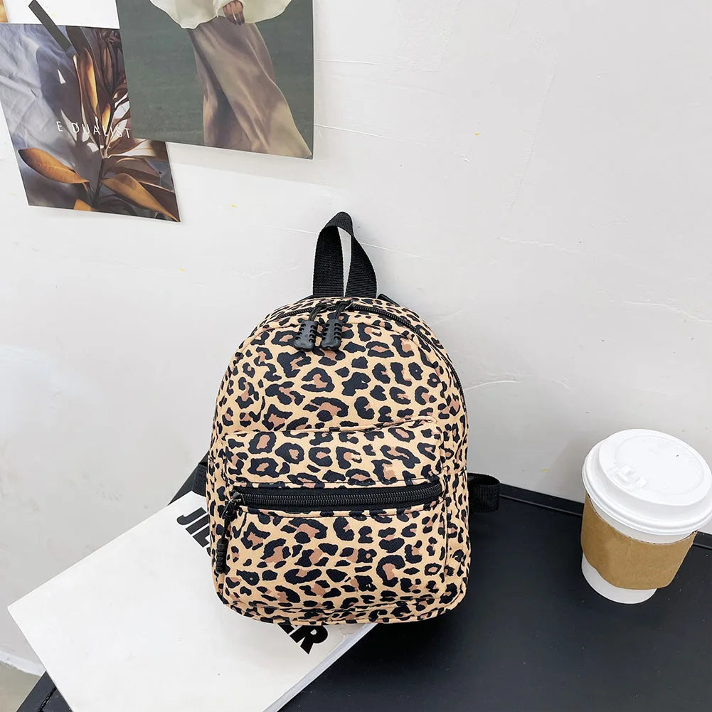 Large Capacity Nylon Preppy Backpack for Women