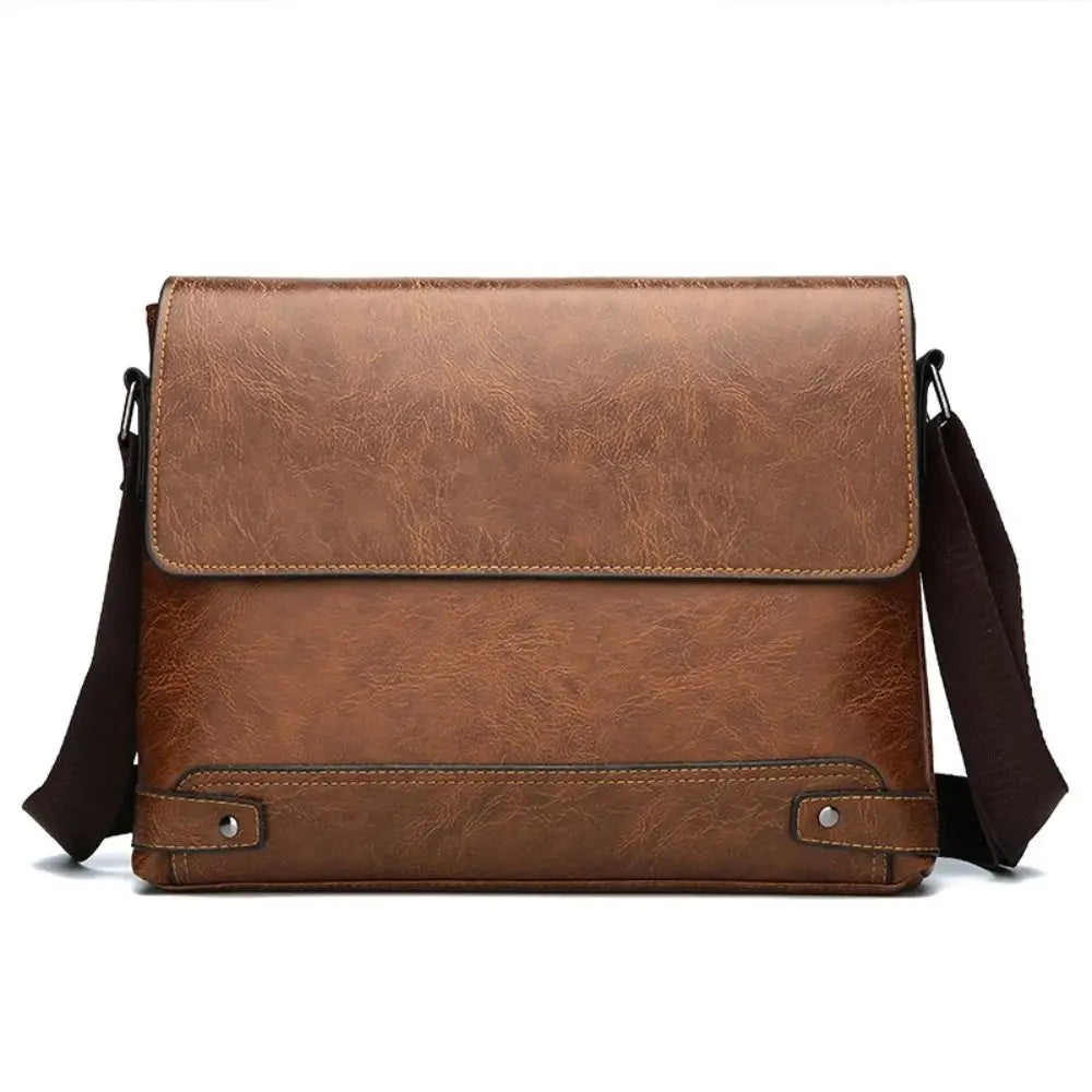 PU Leather Executive Business Briefcase Tote Bag for Men