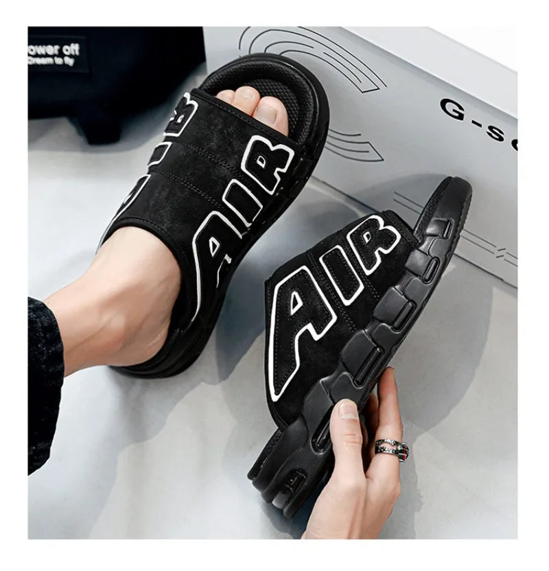 Men's Slippers 2025 Summer Breathable Slippers Large Fashion Platform Casual Shoes for Men New Light Sneakers Zapatos De Hombre