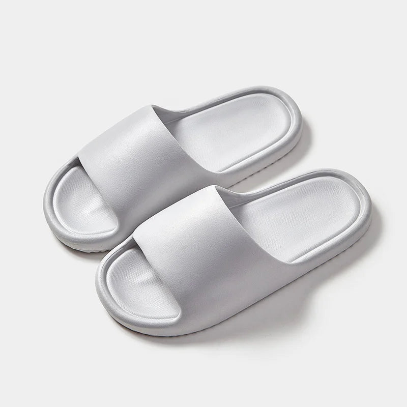 Men's Classy  Slippers for Women's Home Use Thick-Soled Indoor Summer Bread Sandals for Men's Couples Bathroom Bathing Non-Slip Slippers
