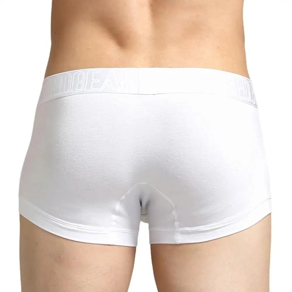 Breathable Cotton Low Waist Boxer Underwear for Men