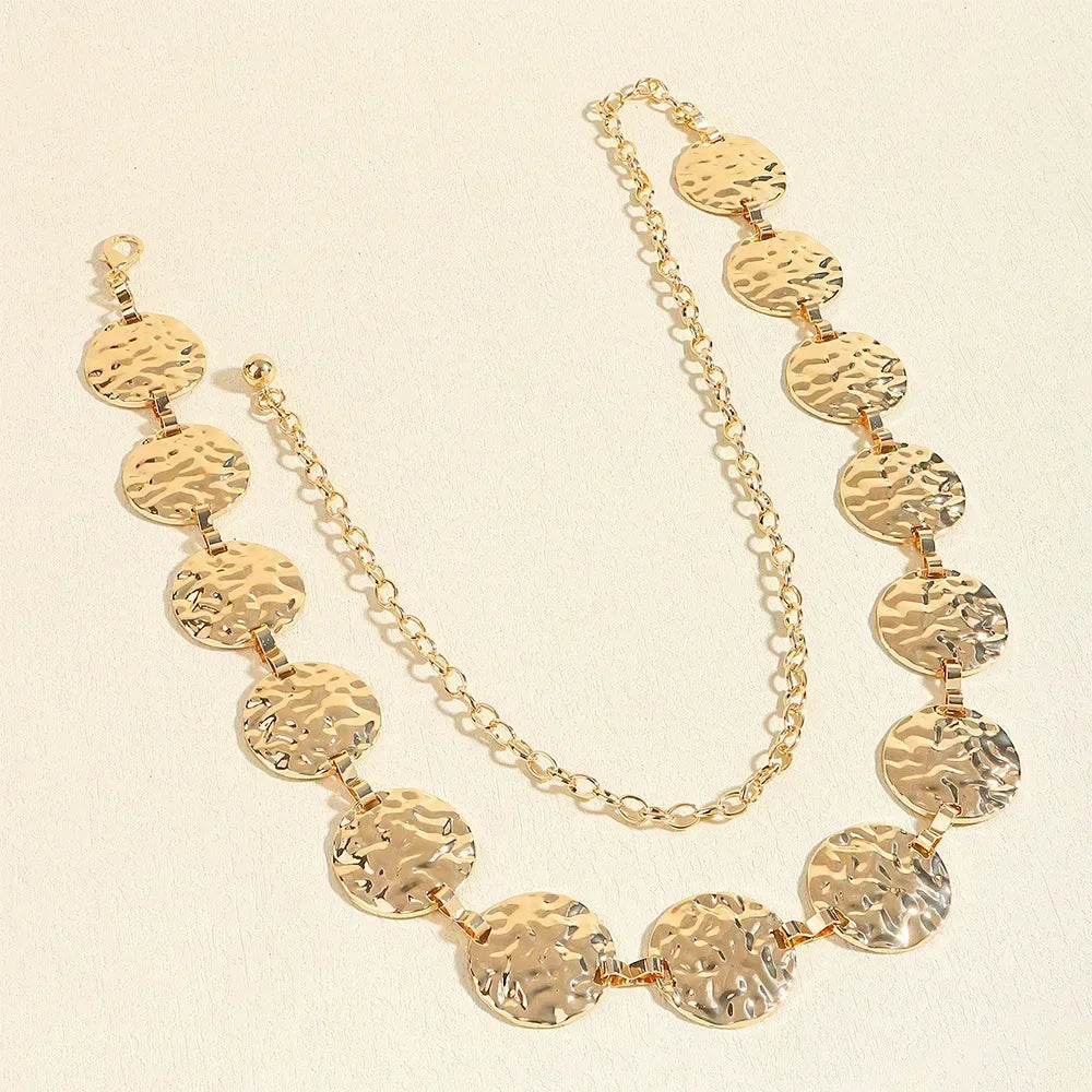 Women Thin Metal Waist Chain Fashion Accessory