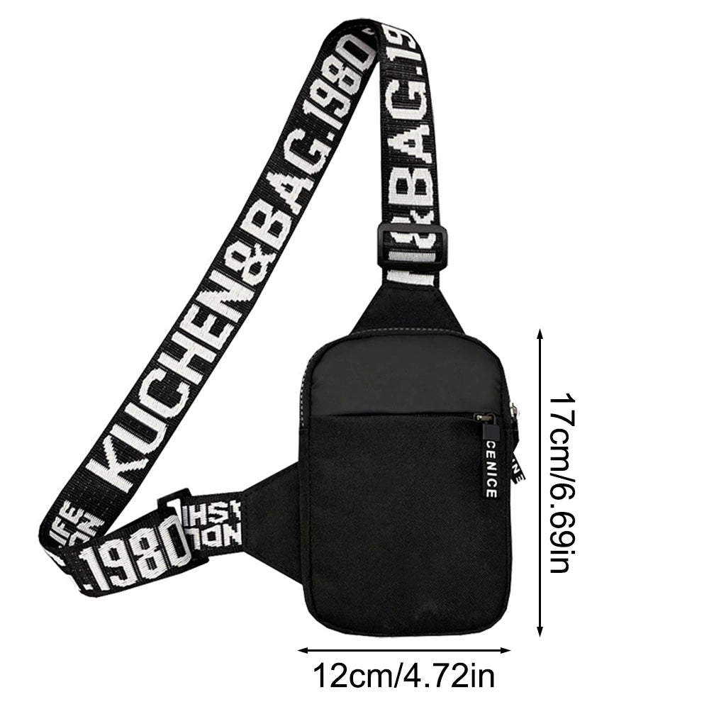 Waterproof Square Crossbody Shoulder Bag for Men
